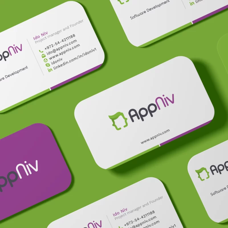 מיתוג ועיצוב לוגו חברת AppNiv - איימארק אימג'