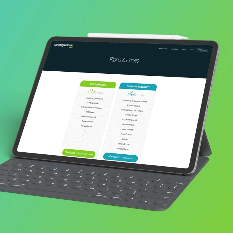 עיצוב ובניית אתר Easy Digital Card - איימארק אימג'