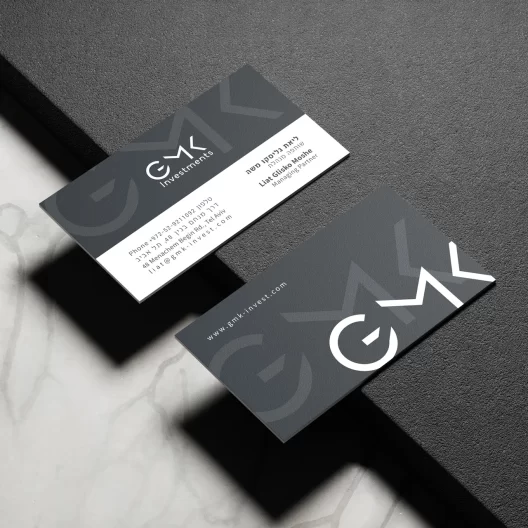 מיתוג ועיצוב לוגו חברת GMK השקעות - איימארק אימג'