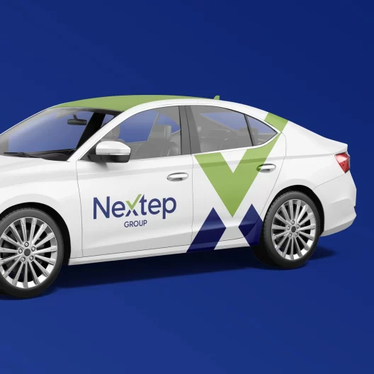 מיתוג ועיצוב לוגו חברת Nextep Group - איימארק אימג'